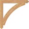 Ekena Millwork Thorton Arts & Crafts Smooth Bracket, Western Red Cedar, 3 1/2"W x 34"D x 34"H BKT04X34X34THR03SWR - alternate 2